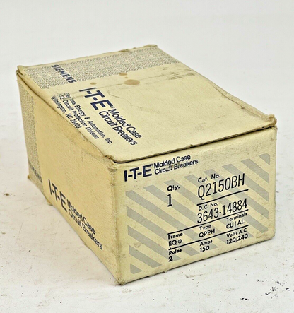 ITE / SIEMENS - Q2150BH - 1 EQ, 2 POLE, 150 A, 120/240 VAC CIRCUIT BREAKER