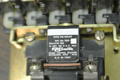 CLARK 5U6-76 / RELAY BUL. 7305 TYPE PM / 6 CONTACTS 110-120V COIL / NEW SURPLUS
