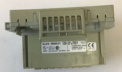 ALLEN BRADLEY 1794-OA8 OUTPUT 120VAC W/ 1794-TBNF/A TERMINAL BLOCK