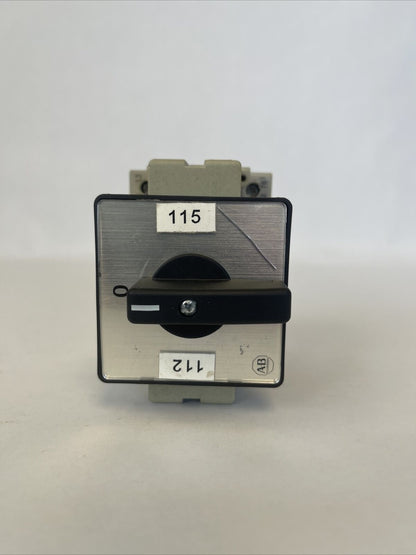 ALLEN BRADLEY 194-A25-3753 DISCONNECT SWITCH 25A 600VAC SER B 10HP