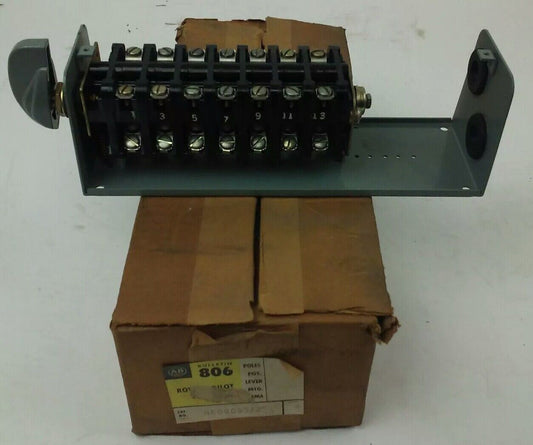 ALLEN BRADLEY H609083-2 ROTARY PILOT SWITCH, SIZE 10, 25A, H609083/2, BUL. 806