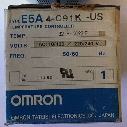 OMRON E5A4-C91K-US TEMPERATURE CONTROLLER 110/120VAC|220/240V 50/60HZ
