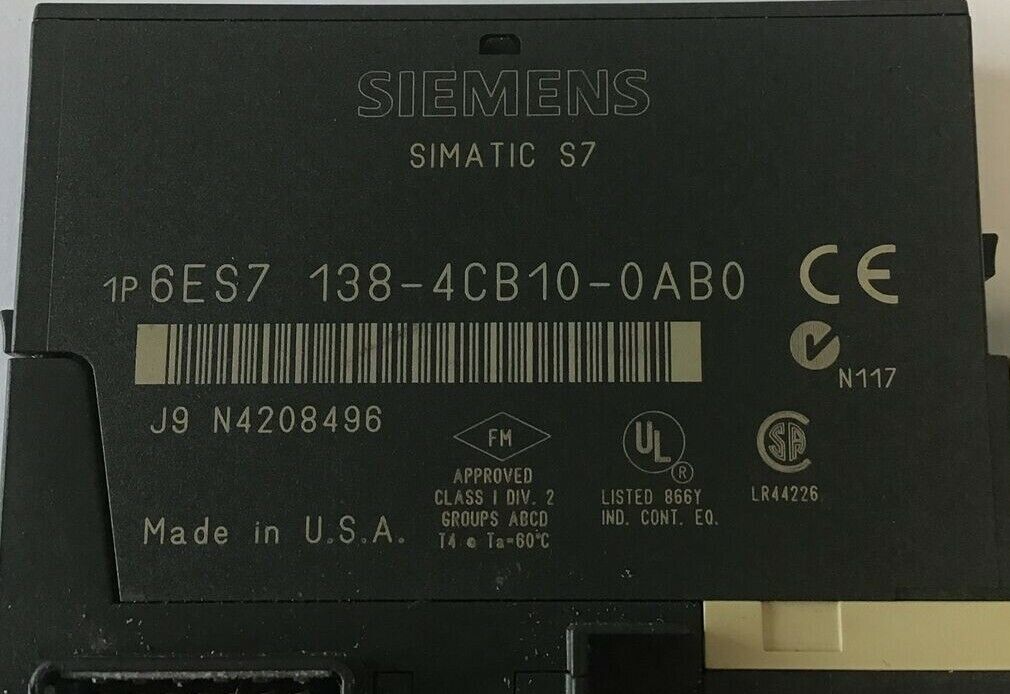 SIEMENS 6ES7 138-4CB10-0AB0 POWER MODULE W/ 6ES7 193-4CD20-0AA0 OUTPUT MODULE