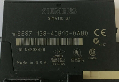 SIEMENS 6ES7 138-4CB10-0AB0 POWER MODULE W/ 6ES7 193-4CD20-0AA0 OUTPUT MODULE