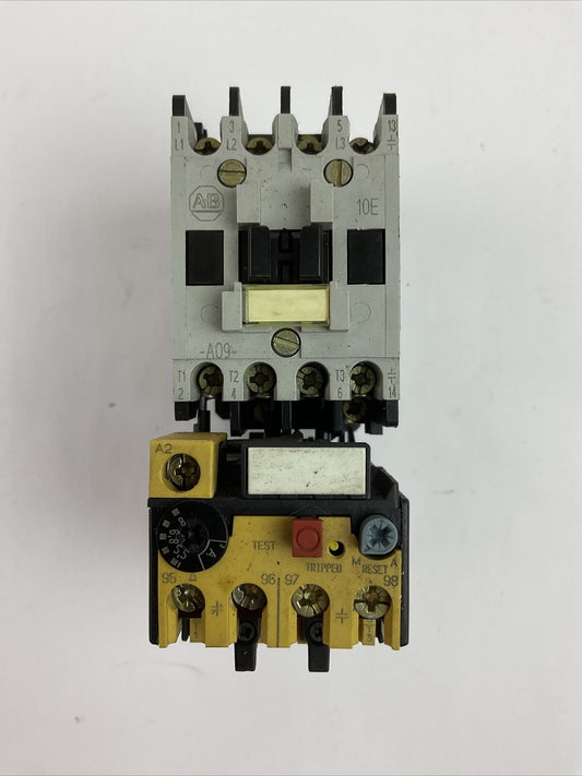ALLEN BRADLEY 100-A09ND3 STARTER SER B 600VAC 7-1/2HP  COIL 120V 60HZ 193-BSB 80