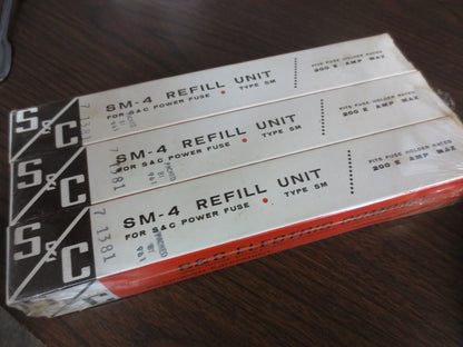 S&C SM-4 REFILL UNIT for S&C POWER FUSE TYPE SM - 200A -  3-PK