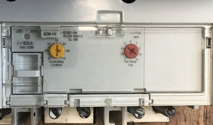 MOELLER NZM4 H4-AE / H4-VE CIRCUIT BREAKER 1200A W/ AE 800-NA 800A TRIP