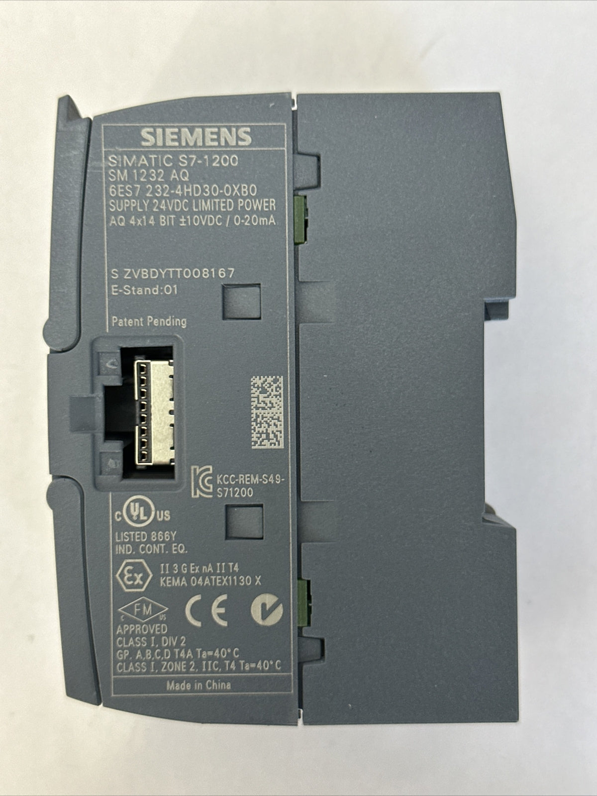 SIEMENS 6ES7 232-4HD30-0XB0 SIMATIC S7-1200 ANALOG OUTPUT MODULE SUPPLY 24VDC