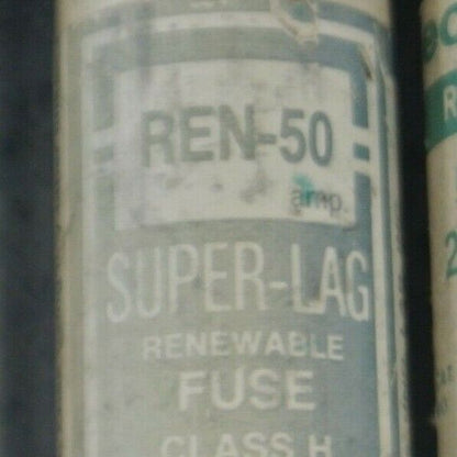 MIXED LOT of 4 RENEWABLE FUSES / 50A / 250V / BUSSMANN, ECONOMY
