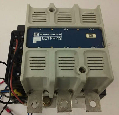 TELEMECANIQUE LC1FH43 CONTACTOR 3PH 600VAC 150HP 200A LA1F221 LX4 FH 190VDC