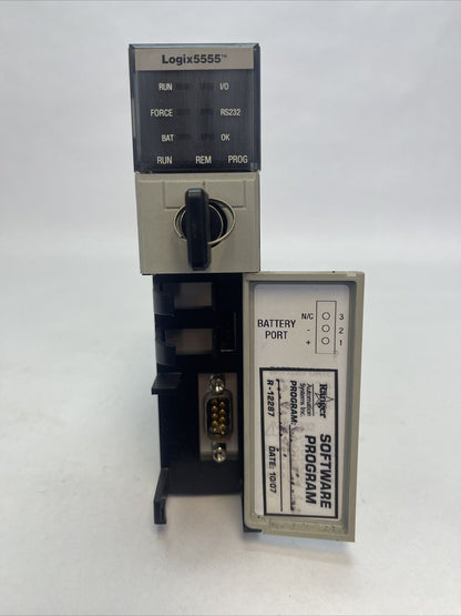 ALLEN BRADLEY 1756-L55 SER A F/W REV 1.4 LOGIX PROCESSOR UNIT 1756-M13 SER A