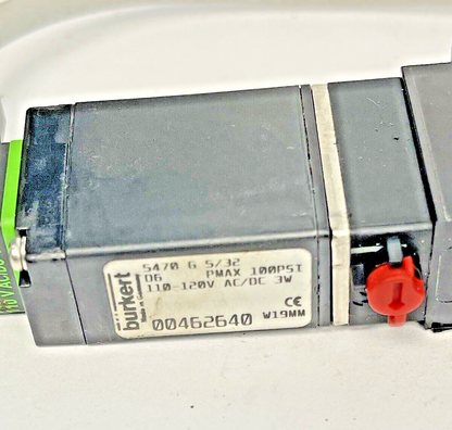 BURKERT - 5470 - SOLENOID VALVE - G 5/32, 06, PMAX 100PSI, 110-120V AC/DC, 3W