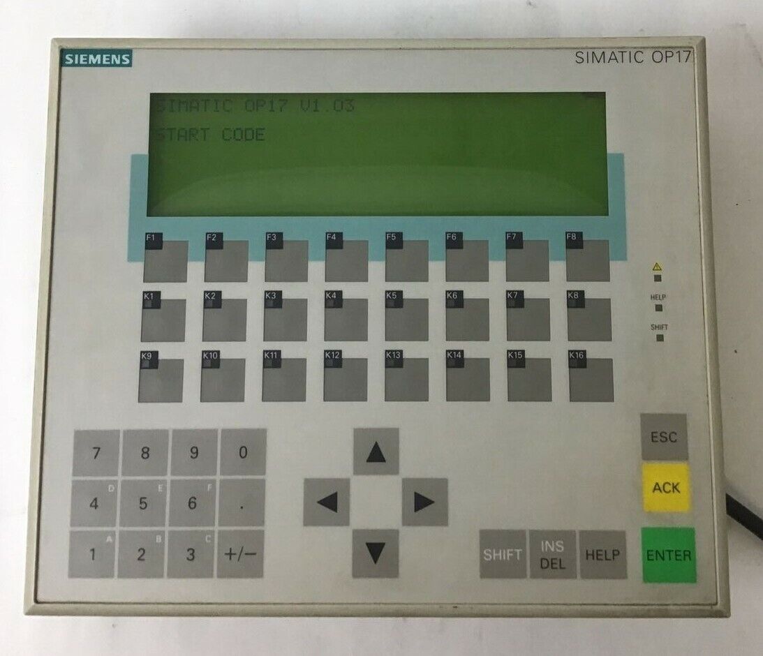 SIEMENS 6AV3 617-1JC20-0AX1 OPERATOR PANEL 24V