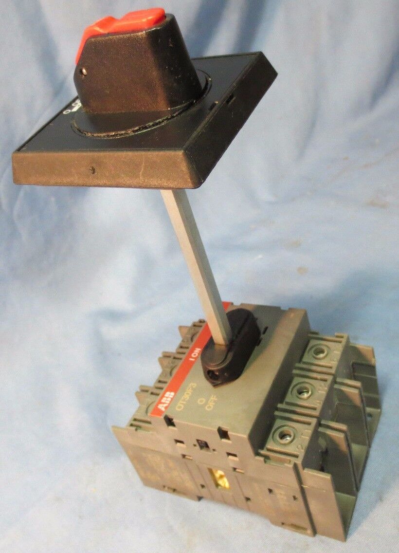 ABB OT30F3 FRONT-OPERATED SWITCH DISCONNECTOR w/ SHAFT & KNOB 1SCA105068R1001