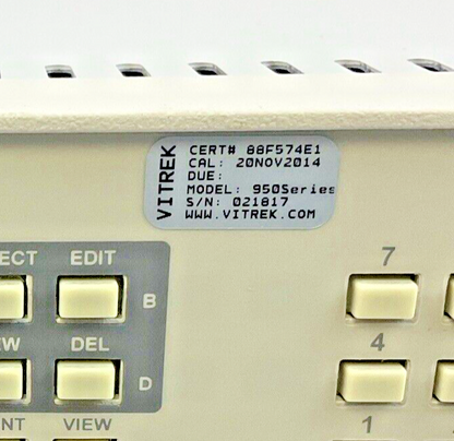 VITREK 95LI ELECTRICAL SAFETY COMPLIANCE ANALYZER 105-265VAC 45-450HZ 500VA