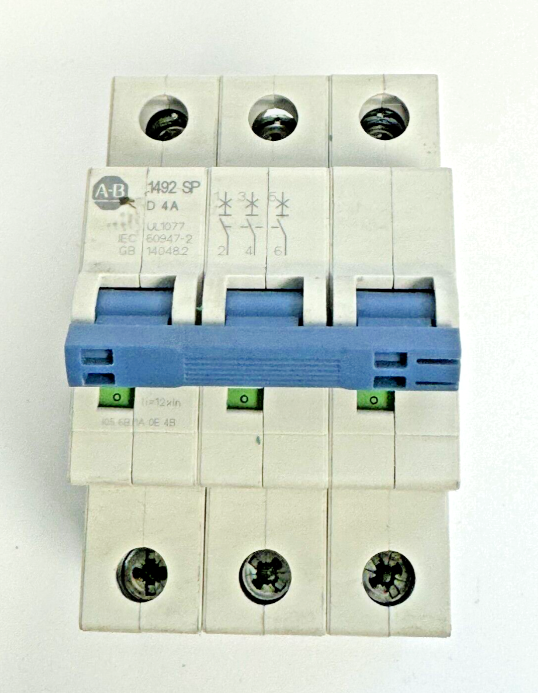 ALLEN-BRADLEY - 1492-SPM3D040 SER. D - CIRCUIT BREAKER - 3 P, 4 A, 277 V