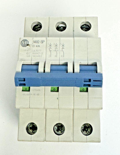 ALLEN-BRADLEY - 1492-SPM3D040 SER. D - CIRCUIT BREAKER - 3 P, 4 A, 277 V