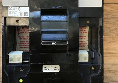 SQUARE D LAL363001441 CIRCUIT BREAKER 300A 600VAC 250VDC SERIES 4 W/O TRIPS