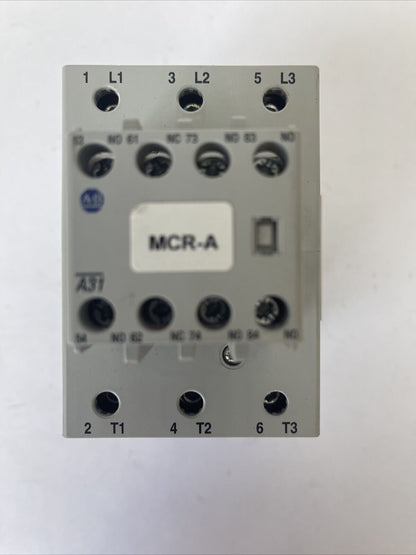 ALLEN BRADLEY 100-C60D*00 SER B CONTACTOR 600VAC 90A 50HP COIL 24VDC 100-F SER B
