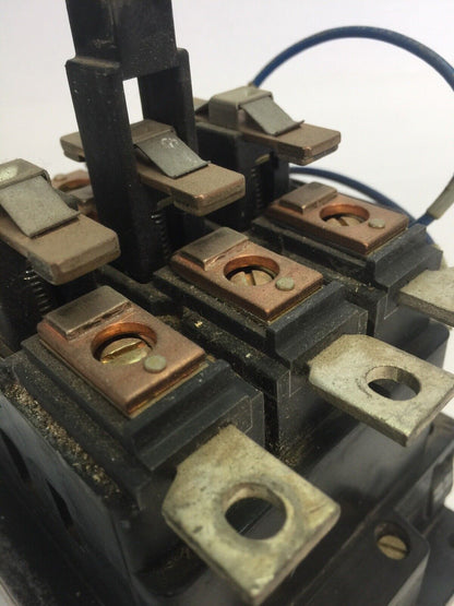 SQUARE D 8502 PG3.00 CONTACTOR 600VAC 100A 60HP 3 POLE 3 PHASE