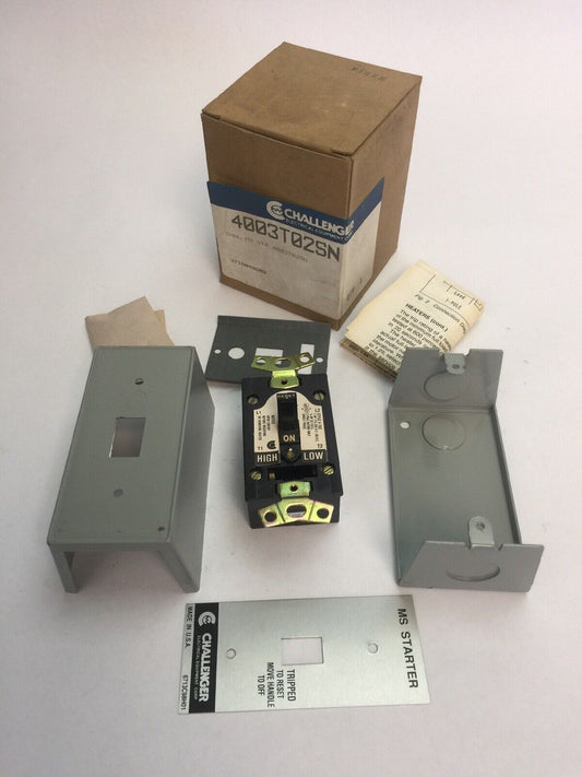 CHALLENGER 4003T02SN MANUAL STARTER 115-230V 1HP