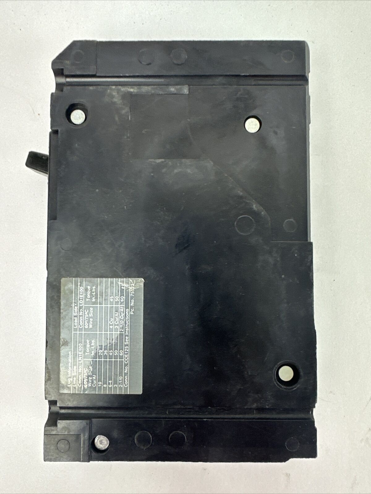 SIEMENS ED21B100 CIRCUIT BREAKER 120VAC 125VDC 100AMP 1POLE
