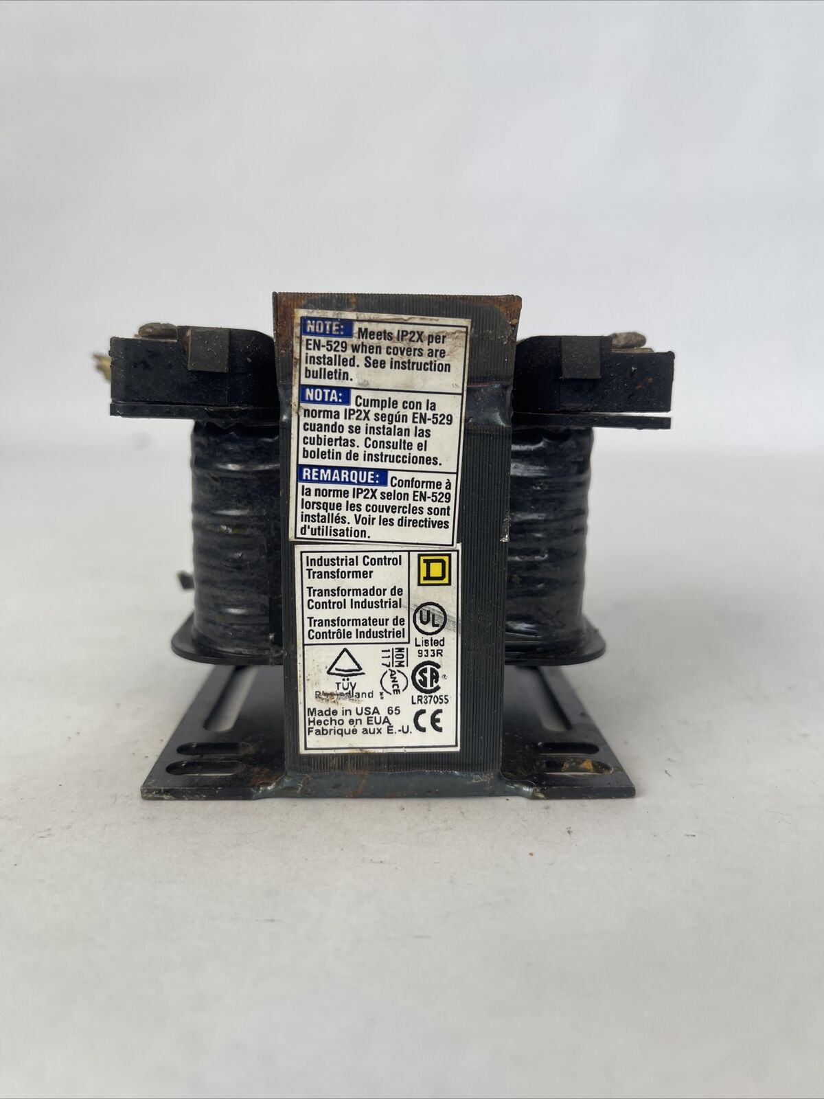 SQUARE D 9070T100D3 TRANSFORMER 0.1kVA 120/208VAC