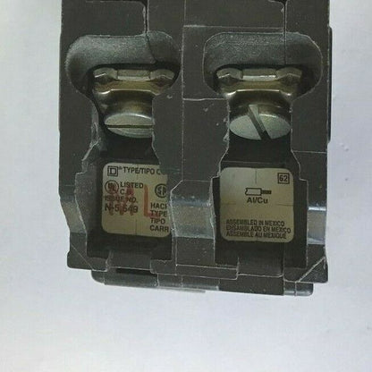 SQUARE D QO220H CIRCUIT BREAKER 20A 240VAC 50/60HZ 2POLE