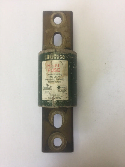 LITTELFUSE KLPC1600 HI-INT FUSE CURRENT-LIMITING TIME DELAY 1600A 600VAC CLASS L