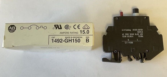 ALLEN BRADLEY 1492-GH150 MINIATURE CIRCUIT BREAKER 15A SER.B