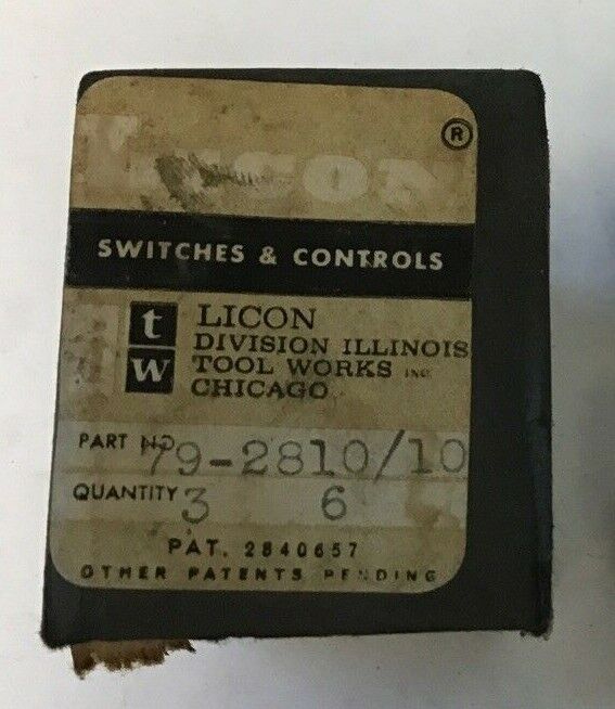 LICON SWITCH COMPONENTS 79-2810****LOTOF6****