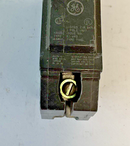 GE THQL1125 CIRCUIT BREAKER THQL TYPE RT-692 120/240VAC 1POLE 25AMP***LOTOF6***