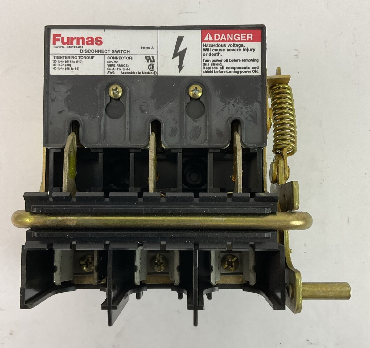 FURNAS D46120-001 DISCONNECT SWITCH