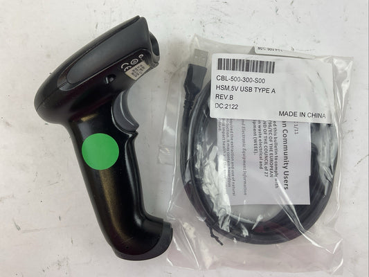 HONEYWELL 3800G14E BAR CODE SCANNER 5VDC 250mA CBL-500-300-S00 HSM 5V USB TYPE A