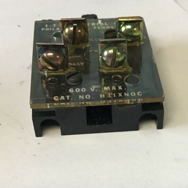 ITE H31XNOC CONTACT BLOCK 600V