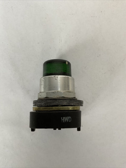 ALLEN BRADLEY 800T-QT24 GREEN PILOT LIGHT SER T 24V (LOT OF 3)