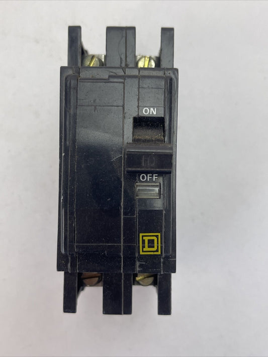 SQUARE D QOU210 CIRCUIT BREAKER 2POLE 10AMP 120/240VAC