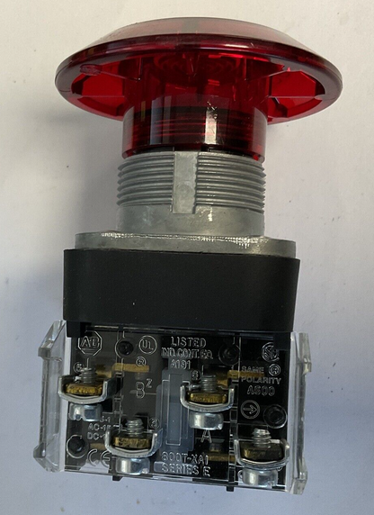 ALLEN BRADLEY 800T-FXJEPH16RA1 PUSH/PULL BUTTON E-STOP SER.U 120V 50/60HZ