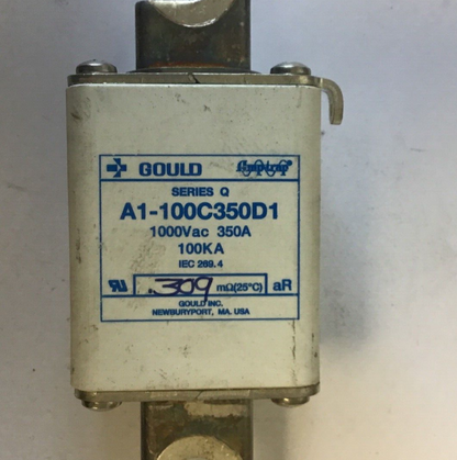 GOULD A1-100C350D1 FUSE SERIES Q 1000VAC 350A 100KA