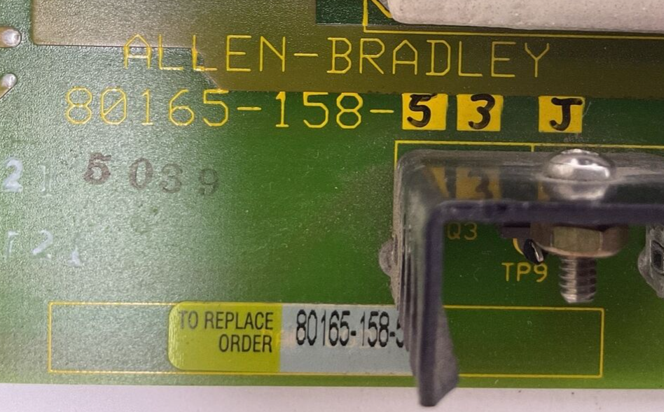 ALLEN BRADLEY 80165-158-53J SCRGD SCR GATE DRIVER CIRCUIT BOARD