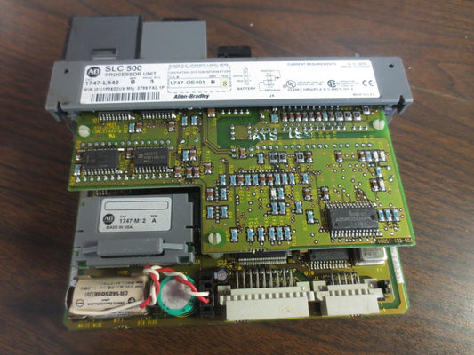 ALLEN-BRADLEY 1747-L542 Ser. B PROCESSOR UNIT MODULE - SLC500