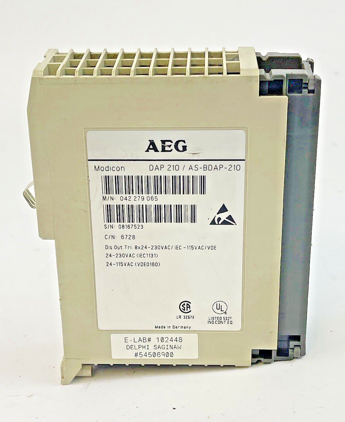 MODICON - AEG DAP 210/AS-BDAP-210 - OUTPUT MODULE