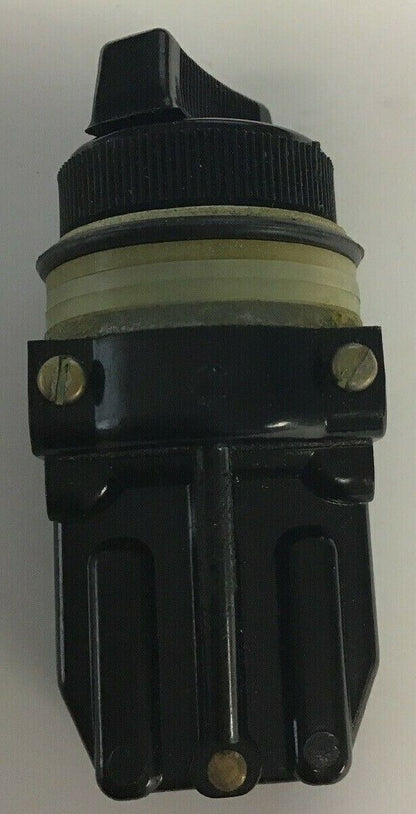 GE CR104B12102 MINIATURE OILTIGHT SELECTOR SWITCH BLACK 2POS 150V 1NO-1NC