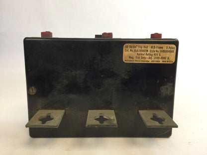 WESTINGHOUSE HLB34000TM TRIP UNIT 400A 3POLE MAG TRIP ADJ 2000-4000A 5680D04G68