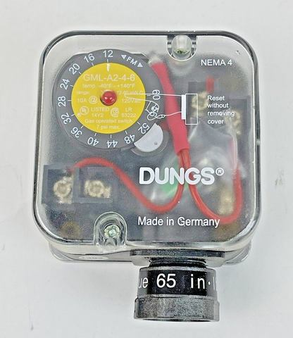 DUNGS - 217-338A - GAS PRESSURE SWITCH - A2-4-6 - NOW MODEL 266943