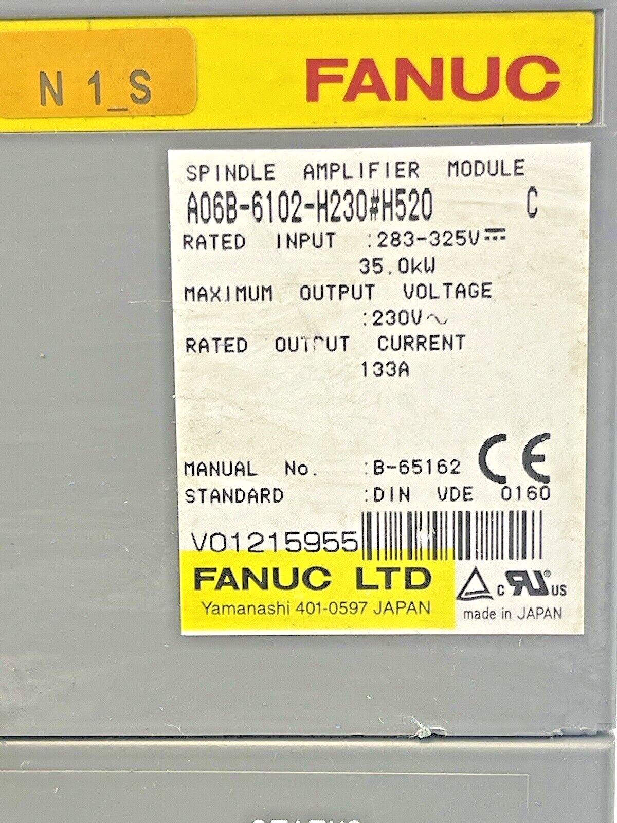 FANUC - A06B-6102-H230#H520 - SPINDLE AMPLIFIER MODULE - SPM-30 ALPHA