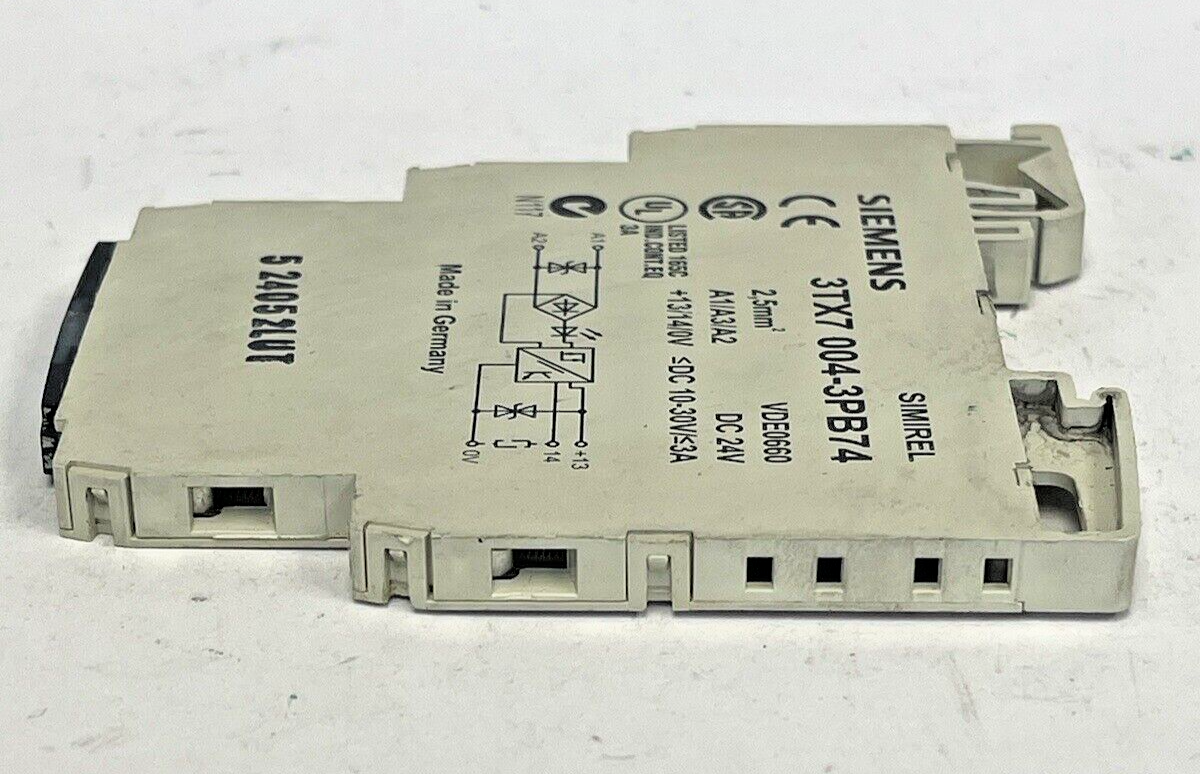 SIEMENS - 3TX7004-3PB74 - OUTPUT COUPLING LINK - 1 CO, SCREW TERMINAL 24 V AC/DC