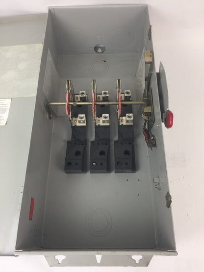 CHALLENGER GD324NFC 200 AMP 240 VAC 3 POLES TYPE 1 NON FUSIBLE GENERAL DUTY