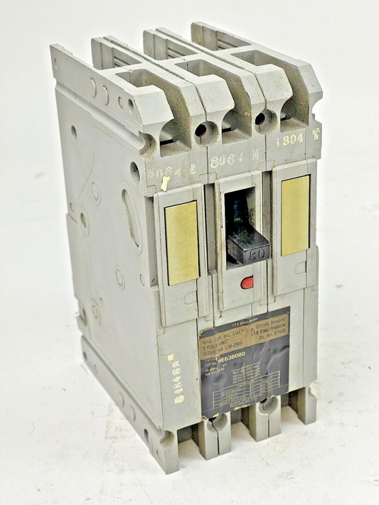 SIEMENS - HE63B080 - CIRCUIT BREAKER - 80 A, 6000 VAC, 3 POLE