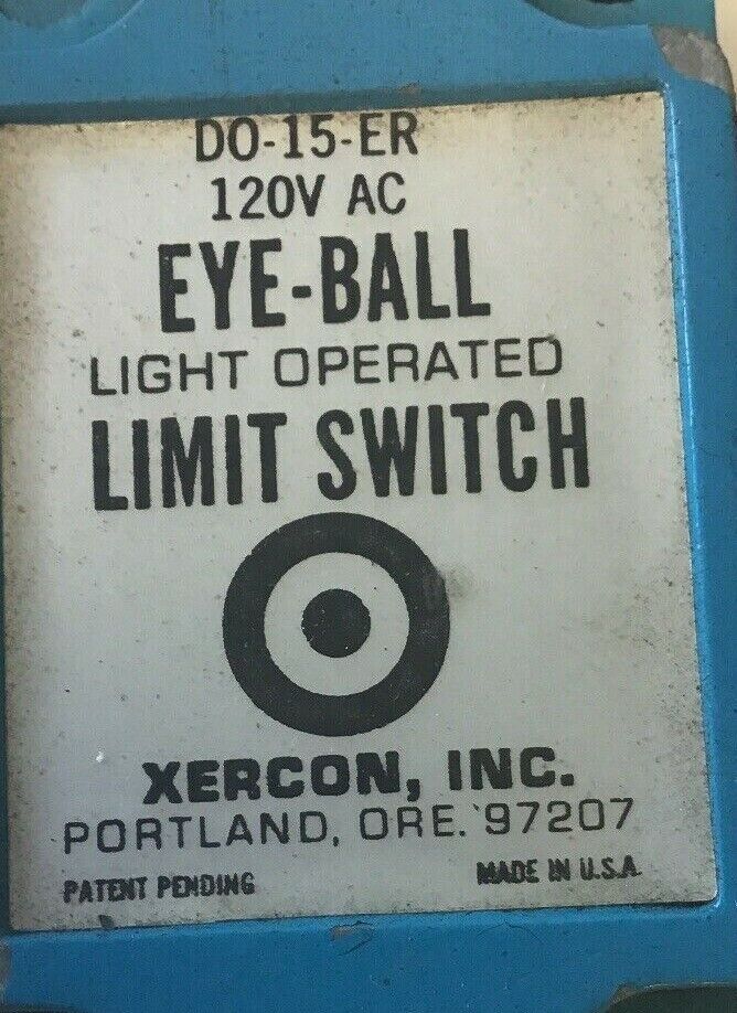 XERCON DO-15-ER EYE-BALL LIGHTOPERATED LIMIT SWITCH 120VAC